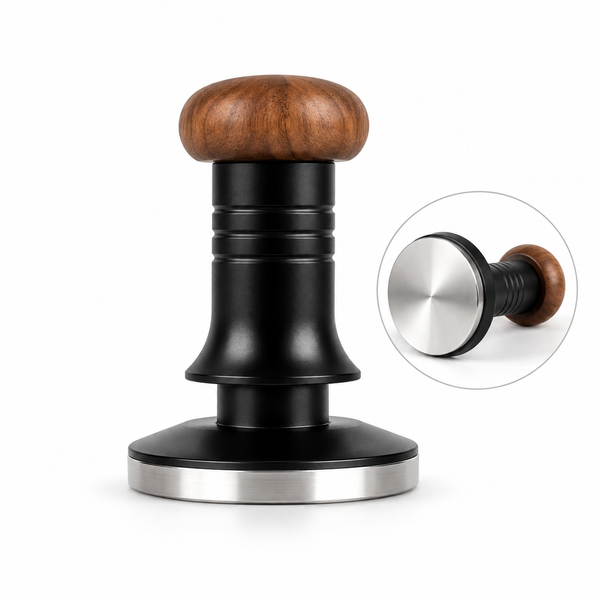 Tamper med valnötshandtag – 58 mm