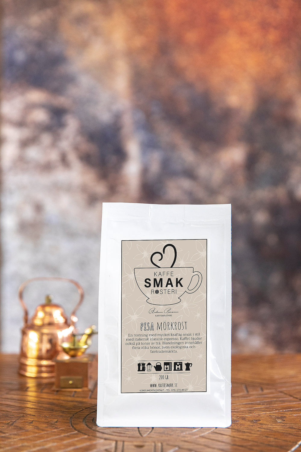 Pisa – kaffepåse 200 g från Kaffe Smak Rosteri